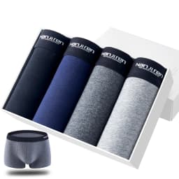 4Pcs Boxer Shorts Men's Underwear Sexy Panties Cotton Boxers Man Underpants Male Shorts Homme U Convex Lingerie Free Shipping