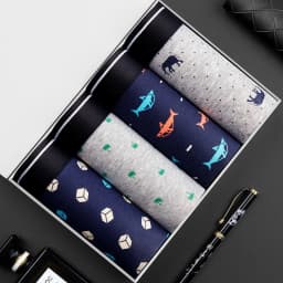4Pcs Boxer Shorts Men's Underwear Sexy Panties Cotton Boxers Man Underpants Male Shorts Homme U Convex Lingerie Free Shipping