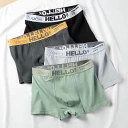 4Pcs Boxer Shorts Men's Underwear Sexy Panties Cotton Boxers Man Underpants Male Shorts Homme U Convex Lingerie Free Shipping