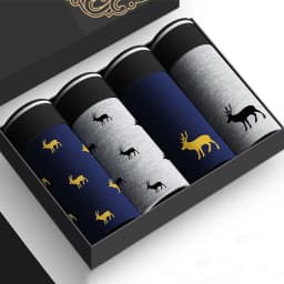 4Pcs Boxer Shorts Men's Underwear Sexy Panties Cotton Boxers Man Underpants Male Shorts Homme U Convex Lingerie Free Shipping