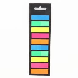200 Sheets Color Sticky Notes Memo Pad Notes Index Transparent Post Stickers Bookmarks Notepad School Office Stationery Supplies