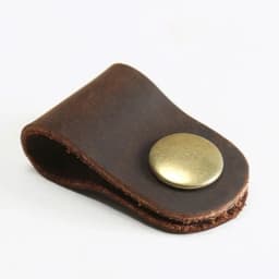 Genuine Leather Cable Organizer Vintage Earphone Wire Data Line Clips Cable Winder Tie Cable Management Cord Organizer Office