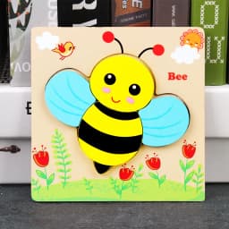 Baby High Quality 3D Wooden Puzzles Educational Cartoon Animals Early Learning Intelligence Puzzle Game Toys for Children