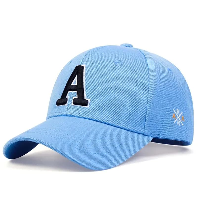 Unisex Simple Letter A Embroidery Baseball Caps Spring and Autumn Outdoor Adjustable Casual Hat Sunscreen Hat