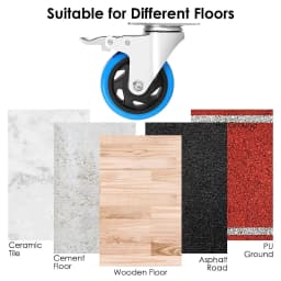 Transport Rollers 100MM Swivel Casters with Brake For All Types Of Floors, Furniture Transport Industrial Transport & Logistics