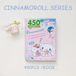 450Pcs Sanrio Kuromi Hello Kitty Sticker Book Melody Goo Card Cartoon Kawaii Sticker Hand Account Decoration For Girls Gift