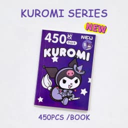 450Pcs Sanrio Kuromi Hello Kitty Sticker Book Melody Goo Card Cartoon Kawaii Sticker Hand Account Decoration For Girls Gift