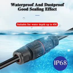 IP68 Waterproof Joint Wire Quick Connection Waterproof Connector 2/3 Pin Solder Less LED Lamp Wiring Outdoor Rainproof Terminal