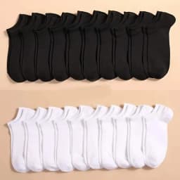 10 Pairs Men's Polyester Boat Socks New Style Black White Grey Business Men Stockings Soft Breathable Summer for Male
