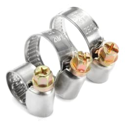 5/10pcs Pipe Clamps Genuine Jubilee Stainless Steel Hose Clips Car Fuel Hose Pipe Clamps Worm Drive Durable Anti-oxidation