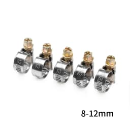5/10pcs Pipe Clamps Genuine Jubilee Stainless Steel Hose Clips Car Fuel Hose Pipe Clamps Worm Drive Durable Anti-oxidation