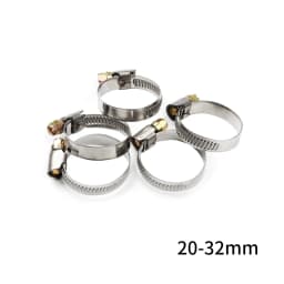 5/10pcs Pipe Clamps Genuine Jubilee Stainless Steel Hose Clips Car Fuel Hose Pipe Clamps Worm Drive Durable Anti-oxidation