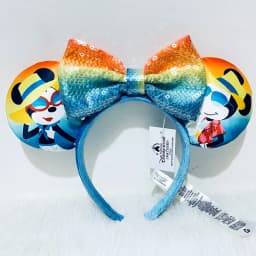 Disney Minnie Ear Headband For Women Disneyland Headband Mickey Adult/Child Ears Leather Plush Sequin Cosplay Girls Accessories