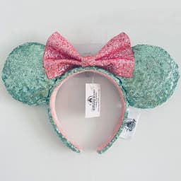 Disney Minnie Ear Headband For Women Disneyland Headband Mickey Adult/Child Ears Leather Plush Sequin Cosplay Girls Accessories