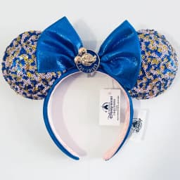 Disney Minnie Ear Headband For Women Disneyland Headband Mickey Adult/Child Ears Leather Plush Sequin Cosplay Girls Accessories