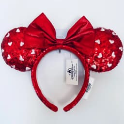 Disney Minnie Ear Headband For Women Disneyland Headband Mickey Adult/Child Ears Leather Plush Sequin Cosplay Girls Accessories