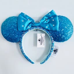 Disney Minnie Ear Headband For Women Disneyland Headband Mickey Adult/Child Ears Leather Plush Sequin Cosplay Girls Accessories