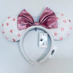 Disney Minnie Ear Headband For Women Disneyland Headband Mickey Adult/Child Ears Leather Plush Sequin Cosplay Girls Accessories