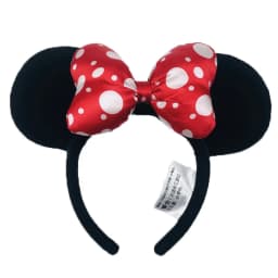 Disney Minnie Ear Headband For Women Disneyland Headband Mickey Adult/Child Ears Leather Plush Sequin Cosplay Girls Accessories