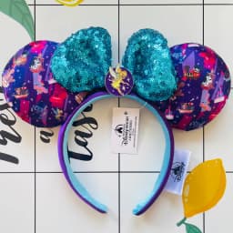 Disney Minnie Ear Headband For Women Disneyland Headband Mickey Adult/Child Ears Leather Plush Sequin Cosplay Girls Accessories