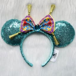 Disney Minnie Ear Headband For Women Disneyland Headband Mickey Adult/Child Ears Leather Plush Sequin Cosplay Girls Accessories