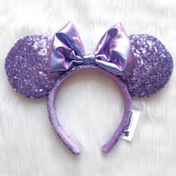 Disney Minnie Ear Headband For Women Disneyland Headband Mickey Adult/Child Ears Leather Plush Sequin Cosplay Girls Accessories