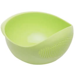 1PC-Silicone Colander Rice Bowl Drain Basket Fruit Bowl Washing Drain Basket with Handle Washing Basket Home Kitchen Organizer