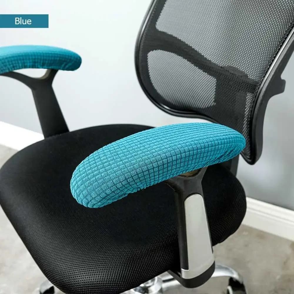 1Pair Chair Armrest Pads Elbow Relief Knitted Elastic Fabric Armrest Gloves Anti-Slip Sleeve Pack Chair Cover For Office Chairs