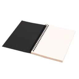 1 Book Retro Spiral Coil Kraft Paper Notebook Sketchbook Painting Diary Drawing Painting Graffiti Office School Stationery