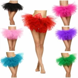 Sexy Adult Women's Half Skirt 5 Layers Tulle Puffy Skirt Ballet Short  Party Nightclub Mini Skirt Performance Event Costume