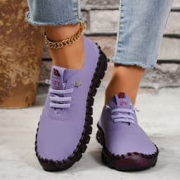Spring and Summer 2024 Newsoft-soled Roman Breathable Retro Stitching Muffin Bottom plus Size WOMEN'S Shoes Single