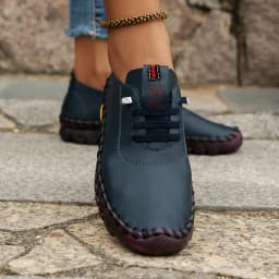 Spring and Summer 2024 Newsoft-soled Roman Breathable Retro Stitching Muffin Bottom plus Size WOMEN'S Shoes Single