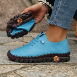Spring and Summer 2024 Newsoft-soled Roman Breathable Retro Stitching Muffin Bottom plus Size WOMEN'S Shoes Single