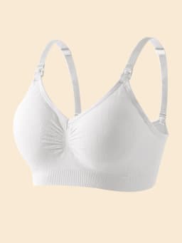 High Quality Single Handed Front Buckle Nursing Bra Breathable Women Breastfeeding Underwear Seamless Maternity Bra Push Up
