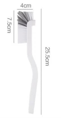 Japanese Style Sink Brush Cleaning Cup Brush with Long Handle Elbow Design Tail Hole Wall Hanging Crevice Cleaning Accessories