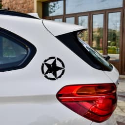 G111 12X12CM Car Stickers 3 Colors Star Graphic Motorcycle Decals Vinyl Car-Styling