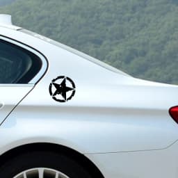 G111 12X12CM Car Stickers 3 Colors Star Graphic Motorcycle Decals Vinyl Car-Styling