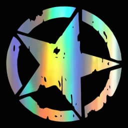 G111 12X12CM Car Stickers 3 Colors Star Graphic Motorcycle Decals Vinyl Car-Styling