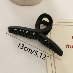Large Black Hair Clip for Women Fashion French Elegant Hairgrips Korean Letter Hair Claw Clips Girls Hairpins Hair Accessories