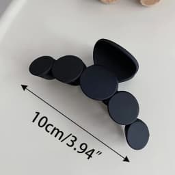 Large Black Hair Clip for Women Fashion French Elegant Hairgrips Korean Letter Hair Claw Clips Girls Hairpins Hair Accessories