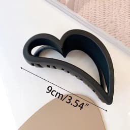 Large Black Hair Clip for Women Fashion French Elegant Hairgrips Korean Letter Hair Claw Clips Girls Hairpins Hair Accessories