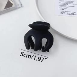 Large Black Hair Clip for Women Fashion French Elegant Hairgrips Korean Letter Hair Claw Clips Girls Hairpins Hair Accessories