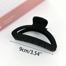 Large Black Hair Clip for Women Fashion French Elegant Hairgrips Korean Letter Hair Claw Clips Girls Hairpins Hair Accessories