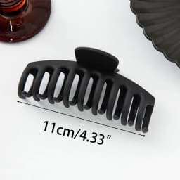 Large Black Hair Clip for Women Fashion French Elegant Hairgrips Korean Letter Hair Claw Clips Girls Hairpins Hair Accessories