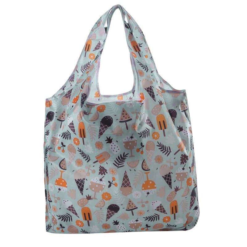 Shopping Bags Fashion Portable Various Prints and Large Capacity Convenient 190T Nylon Easy to Fold Package Travel Essential