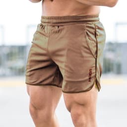 New Fitness Breathable Sports Shorts Running Quick Dry Pants Summer Slim Training Quarter Pants 2023