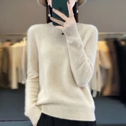 New cashmere sweater women's sweater in autumn and winter 100% merino wool fashion O-neck autumn warm pullover top