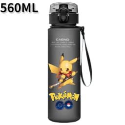 Pokemon 560ML Water Cup Anime Portable Children's Cute Pikachu Plastic Cartoon Outdoor Sports Large Capacity Water Bottle Gifts