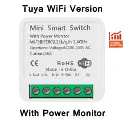Tuya 16A ZigBee WiFi Smart Switch Module with Power Monitor 2 Way Control Breaker Works with Alexa Google Home Smart Life APP