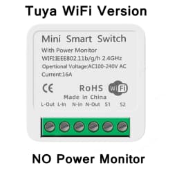 Tuya 16A ZigBee WiFi Smart Switch Module with Power Monitor 2 Way Control Breaker Works with Alexa Google Home Smart Life APP